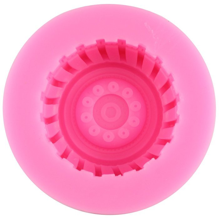 Mujiang Round Tire Silicone Jello Candy 3D Cake Molds Set Of 3 N3