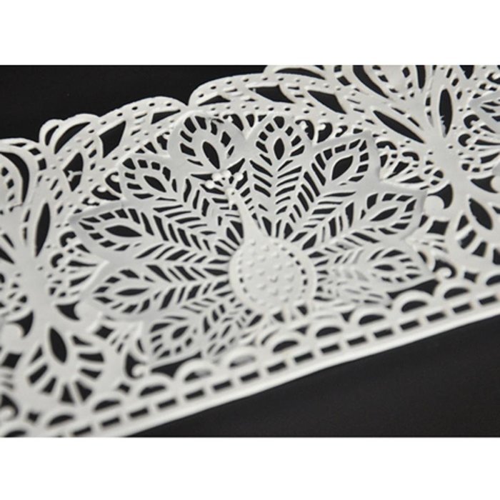 FOUR-C Cake Baking Mold Silicone Cake Mat Lace Pad for Cake Decorating Color Pink
