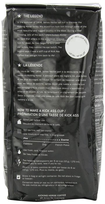 Kicking Horse Coffee, Whole Bean, 454 Horse Power, 2.2 Pound N3