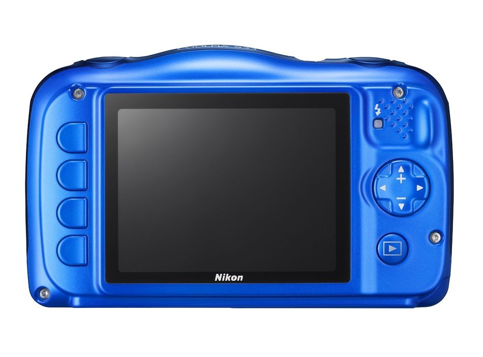 Nikon COOLPIX S33 Waterproof Digital Camera (Blue) N4