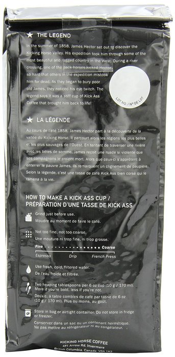 Kicking Horse Coffee, Whole Bean, 454 Horse Power, 2.2 Pound N4
