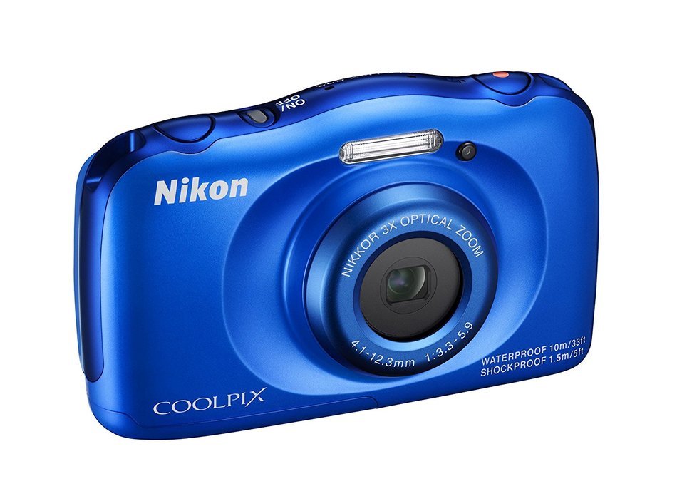 Nikon COOLPIX S33 Waterproof Digital Camera (Blue) N5
