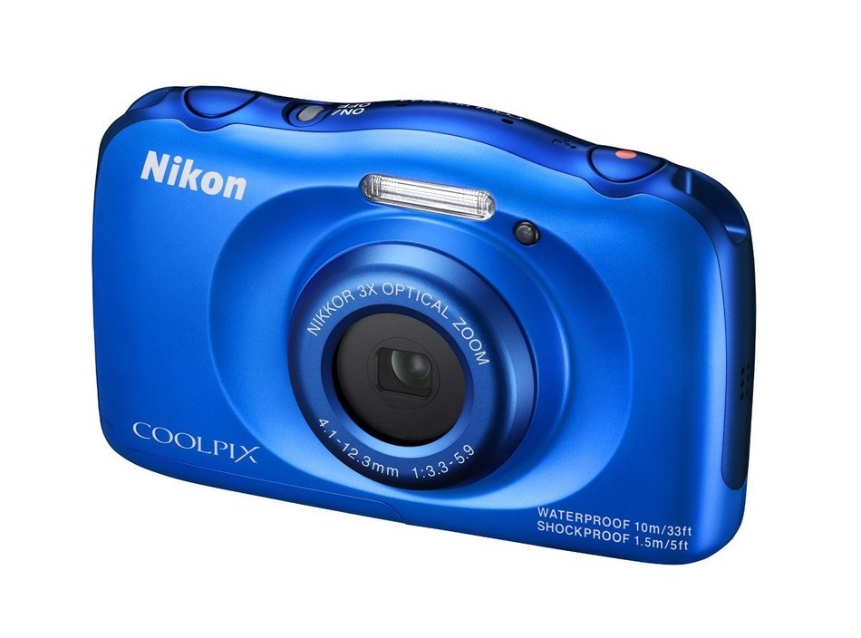 Nikon COOLPIX S33 Waterproof Digital Camera (Blue) N6