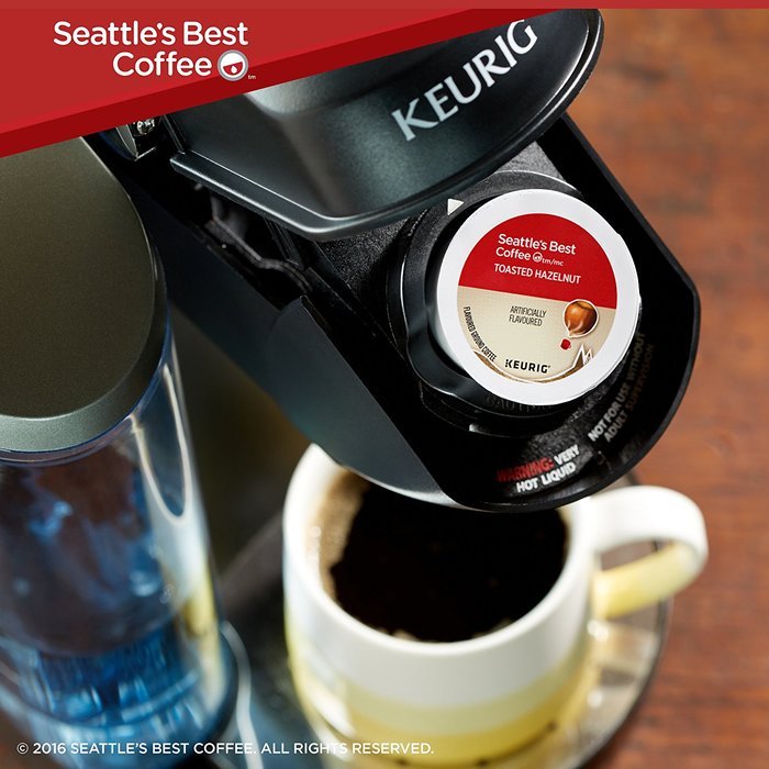 Seattle's Best Coffee Toasted Hazelnut, K-Cup for Keurig Brewers, 60 Count