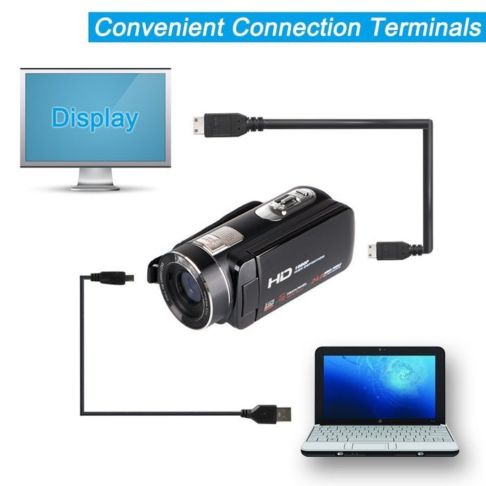 Camera Camcorders, Besteker Portable Digital Video Camcorder HD 1080P DV 3.0 Inches Touch Screen Support 64G SD... N12