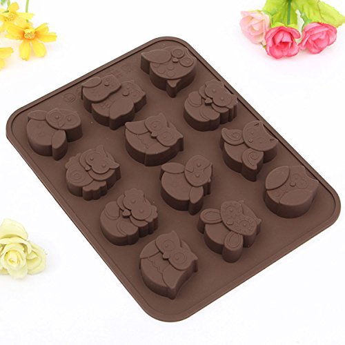 Silicone Owl Shape Cake Mold Chocolate Handmade Soap Bakeware Mould