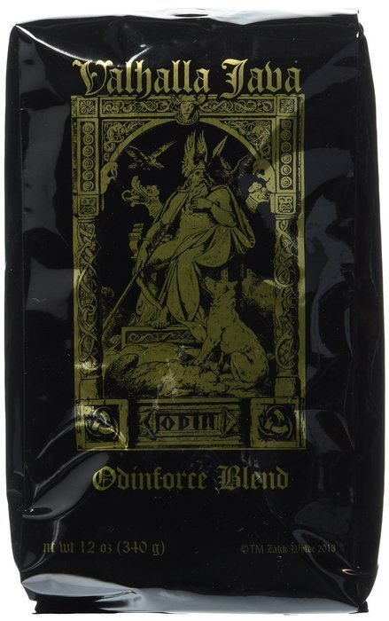 Valhalla Java Ground Coffee by Death Wish Coffee Company, Fair Trade and USDA Certified Organic - 12 Ounce Bag