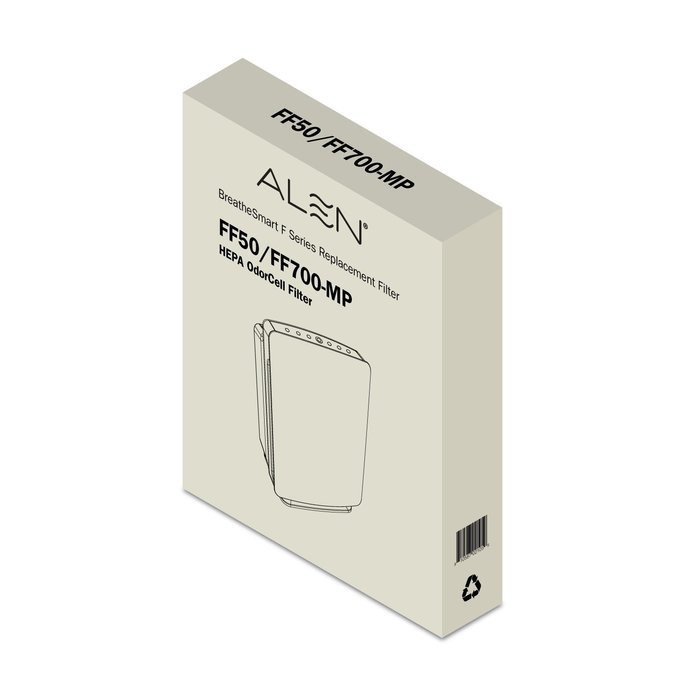 Alen (FF50-Silver-Carbon-8) HEPA-Silver-Carbon Replacement Filter for BreatheSmart FIT50 BreatheSmart Air Purifier... N2