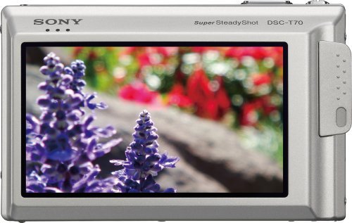 Sony Cybershot DSC-T70 8.1MP Digital Camera with 3x Optical Zoom with Super Steady Shot Image Stabilization (Black) N21