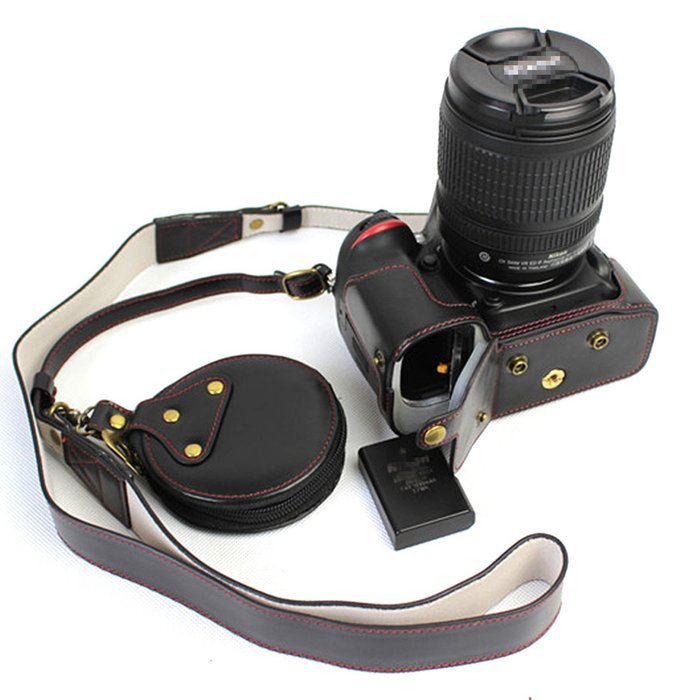 xhorizon TM FL1 Full Protection Bottom Opening Version Protective Leather Camera Case Bag with Tripod Design for... N24