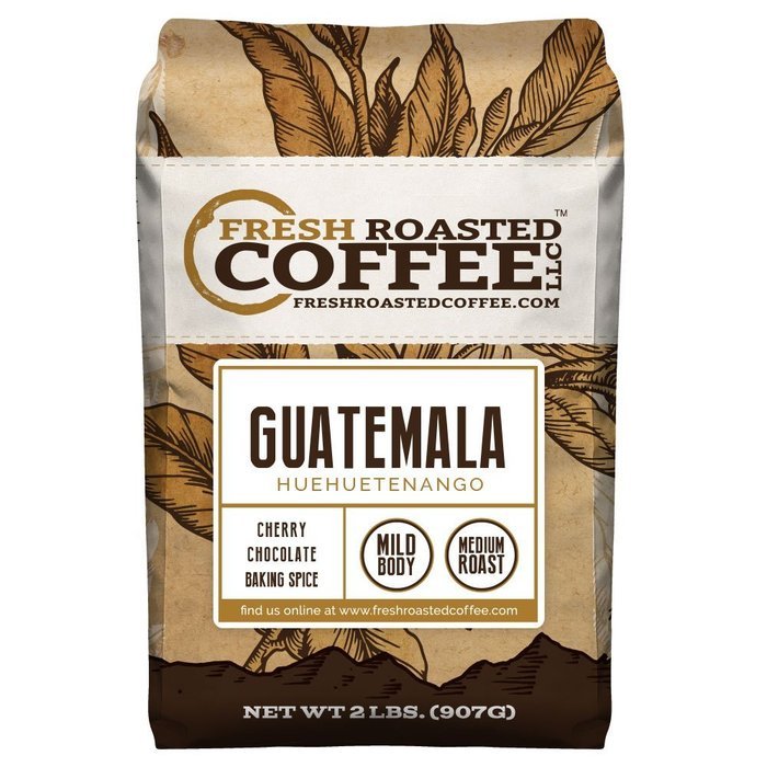Guatemala Huehuetenango Coffee, Whole Bean, Fresh Roasted Coffee LLC (5 lb. Whole Bean)