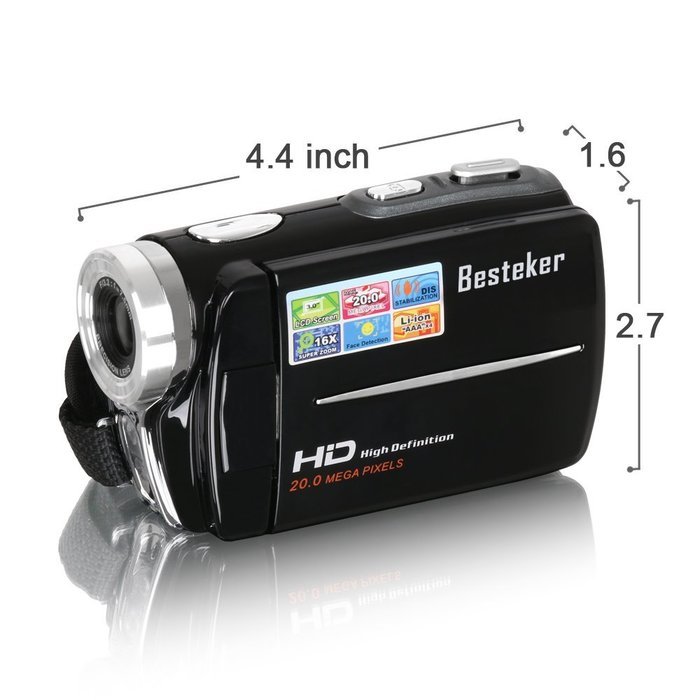 Camcorders Besteker Portable Digital Video Camcorder HD Max 20 0 MP 1280 720P Camera DV 3 0