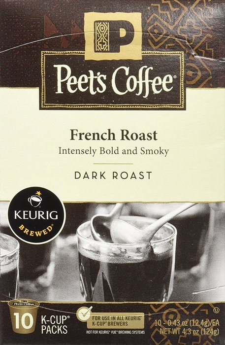 Peet's Coffee French Roast Single Cup Coffee for Keurig K-Cup Brewers 40 count