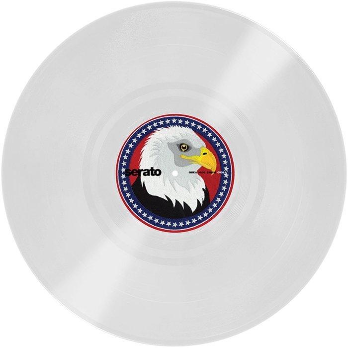 12'' Serato Control Vinyl 'USA' Clear + Slipmats (Pair) N2