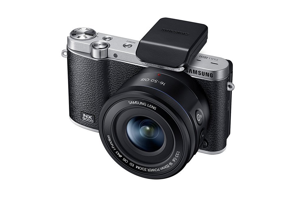 Samsung NX3000 Wireless Smart 20.3MP Mirrorless Digital Camera with 16-50mm OIS Power Zoom Lens and Flash (Black) N65