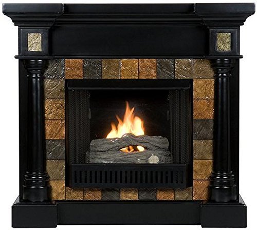 Cameron Faux Slate Fireplace, ELECTRIC, ESPRESSO N6