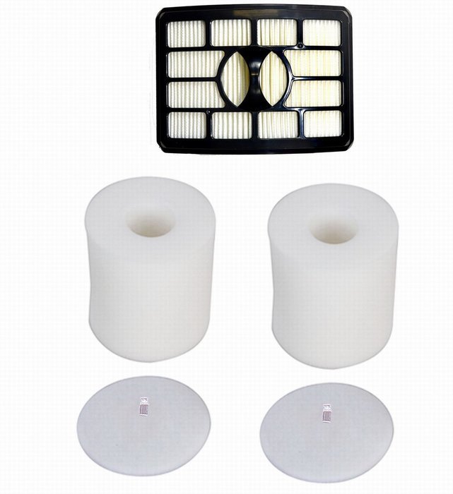 Smartide kit for Shark Rotator Pro Lift-away Nv500 Hepa Filter & Foam Filter (Containing 2 Foam Filter and 1 Hepa... N4