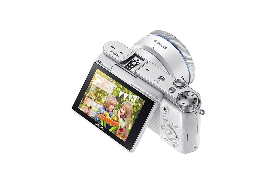 Samsung NX3000 Wireless Smart 20.3MP Mirrorless Digital Camera with 16-50mm OIS Power Zoom Lens and Flash (Black) N70