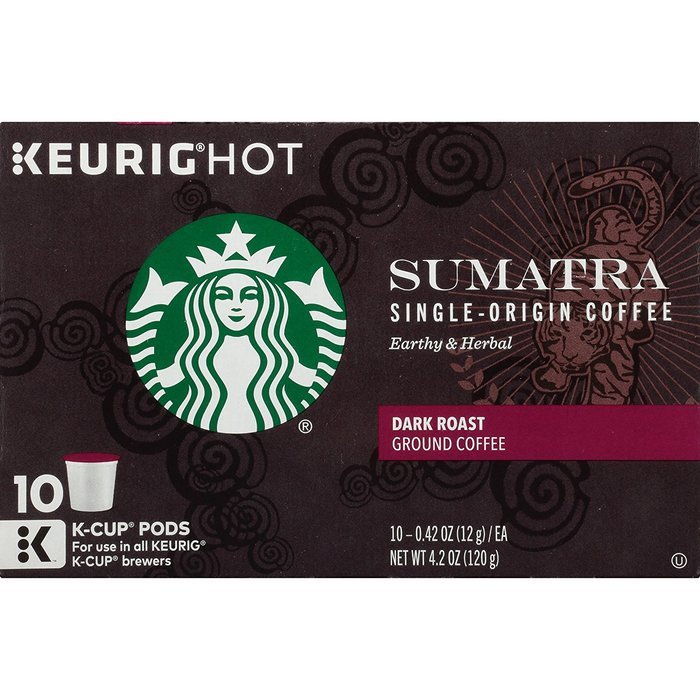 Starbucks Sumatra, K-Cup for Keurig Brewers, 60 Count