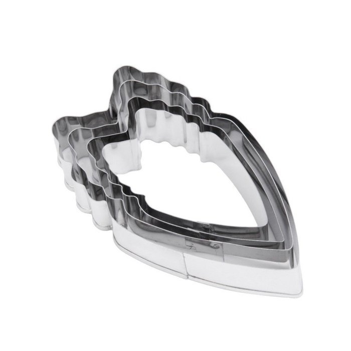 SUIE Stainless Steel Biscuit Baking Mold Peony Flower Leaf Fondant Cake Biscuit Pastry Baking Cookies Cutter Pastry... N2