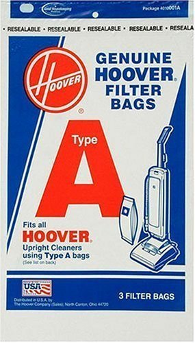 Hoover 4010001A Type A Vacuum Bags, 3 Bags N2