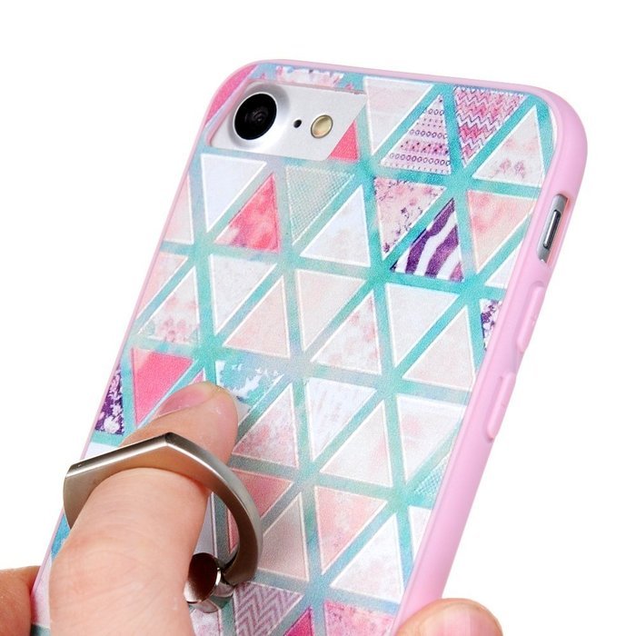 Badalink iPhone 7 Case (4.7") 360 Degree Rotating Ring Holder Kickstand Shockproof Soft TPU Rubber Bumper Frame... N21