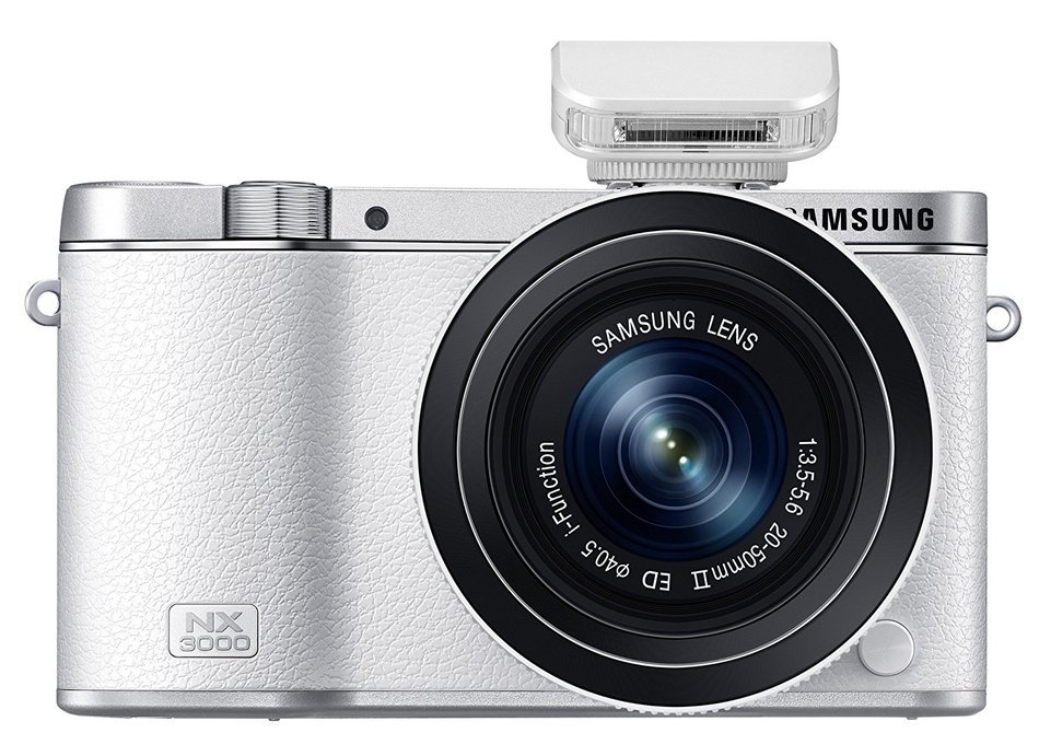 Samsung NX3000 Wireless Smart 20.3MP Mirrorless Digital Camera with 16-50mm OIS Power Zoom Lens and Flash (Black) N85