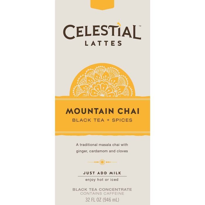 Celestial Seasonings Mountain Chai Tea Latte Concentrate, 32 Fluid Ounce (Pack of 6)
