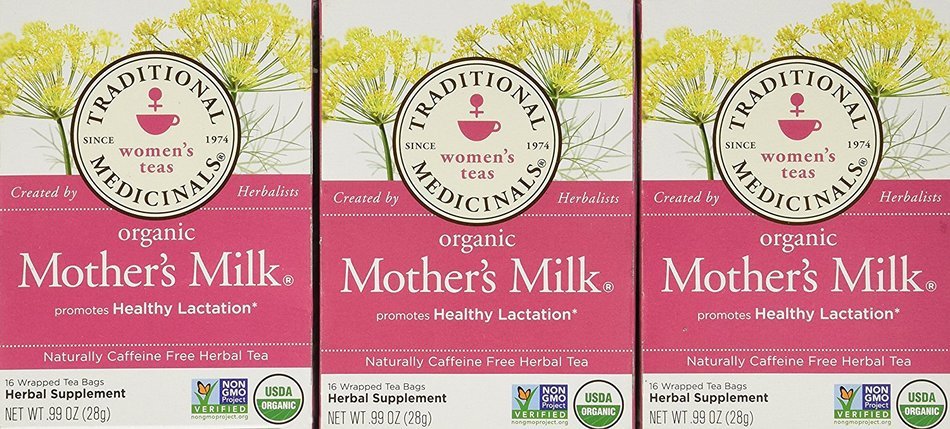 Traditional Medicinals Teas Organic Mother's Milk Tea Bags, 16 count - 3 Pack