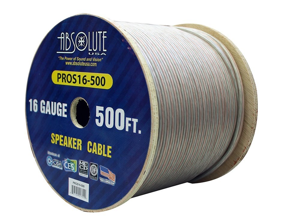 Absolute USA PROS16500 16 Gauge Speaker Wire