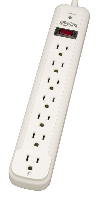 Tripp Lite 7 Outlet Surge Protector Power Strip, 6ft Cord, & $20K INSURANCE (STRIKER) N3