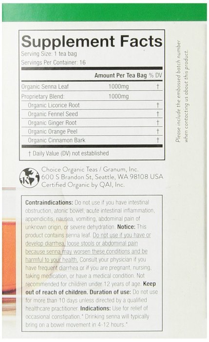 Choice Organic Teas Tea Bag, Simply Detox, 16 Count N8