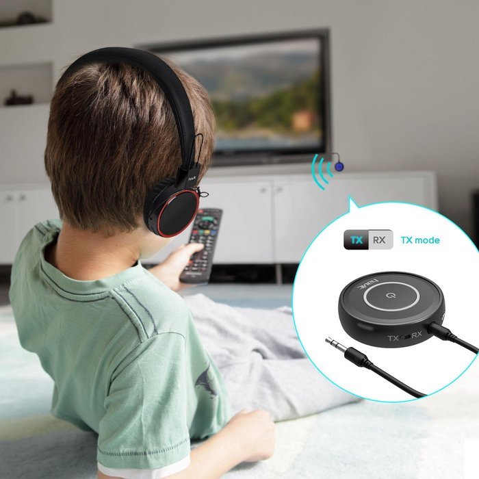 Havit HV-BT018 Bluetooth 4.1 Transmitter Receiver, Mini Wireless Portable Bluetooth Adapter to 3.5mm Audio Devices... N5