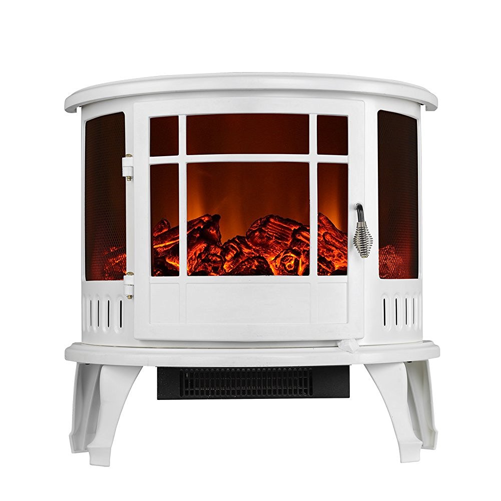 3G Plus Electric Free-Standing Fireplace Heater - White free image download