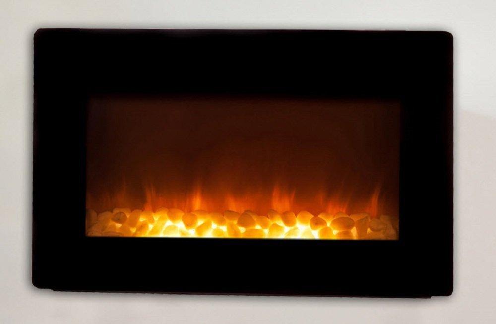 Wall Mounted Electric Fireplace, Smokeless Fireplaces, Wall Mount ...