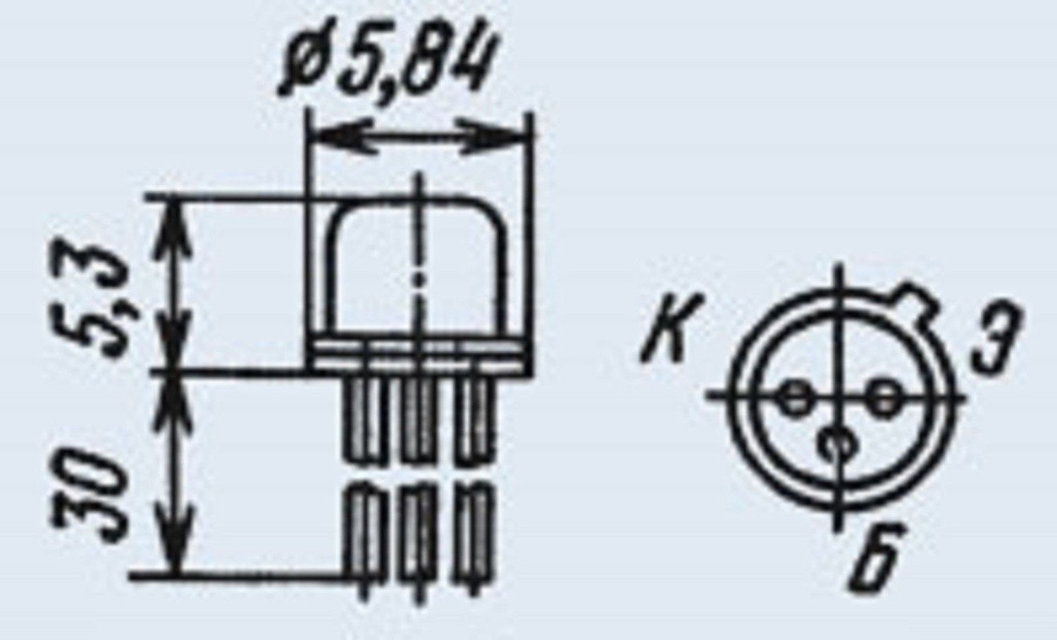 Transistors silicon KT3102D analogue 2N2484, 2N4124, 2N5209, BC184A ...