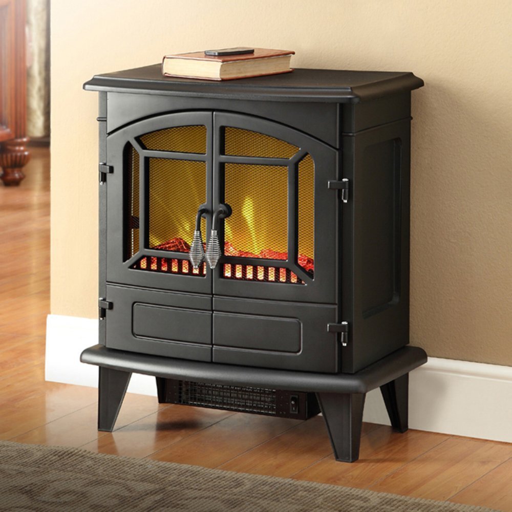 Electric Heater For 400 Square Feet Muskoka MES30BL-3 Phoenix Electric Stove, 400 Square Feet, Black free