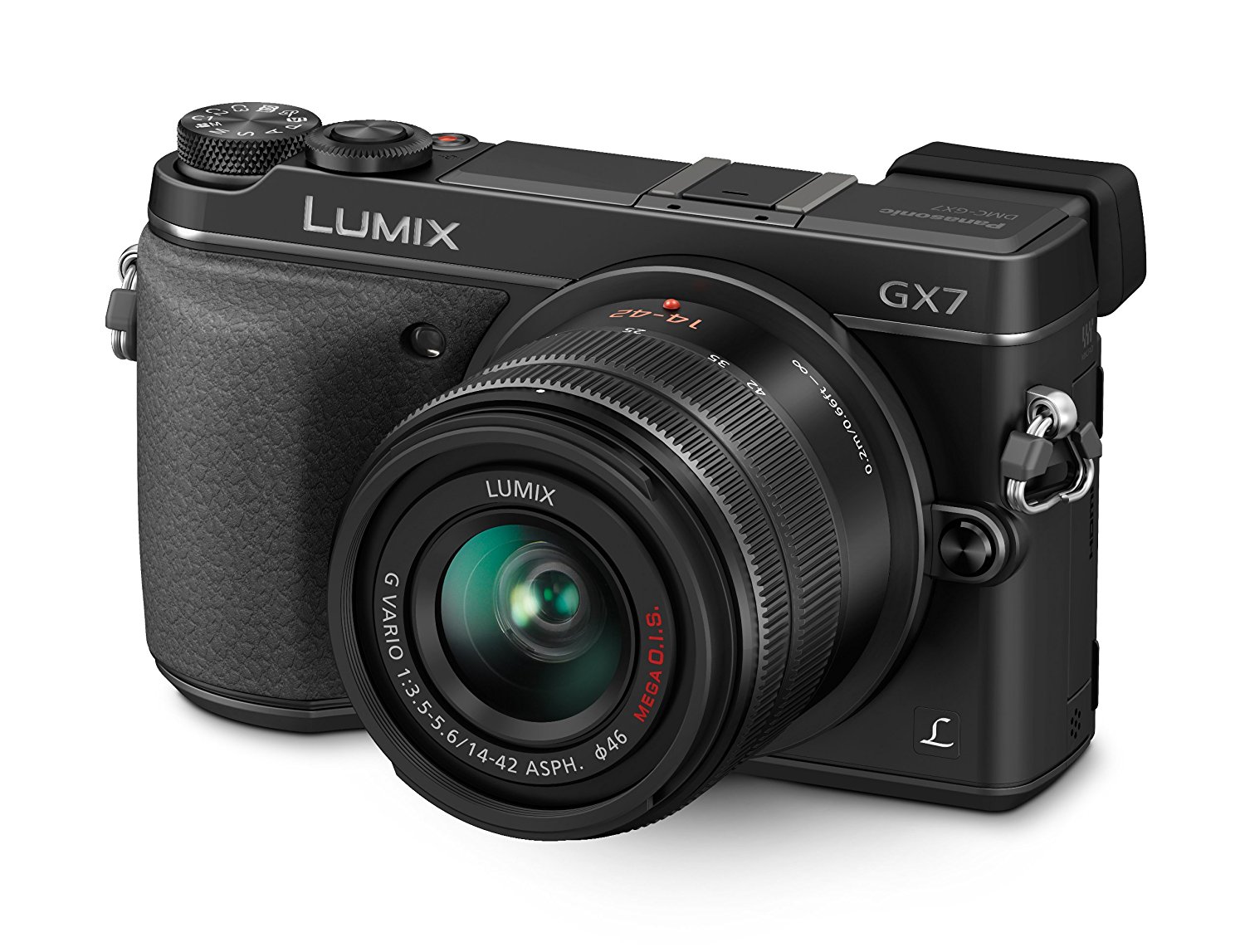 Panasonic LUMIX DMC-GX7KK Mirrorless Digital Camera with 14-42 II Lens ...