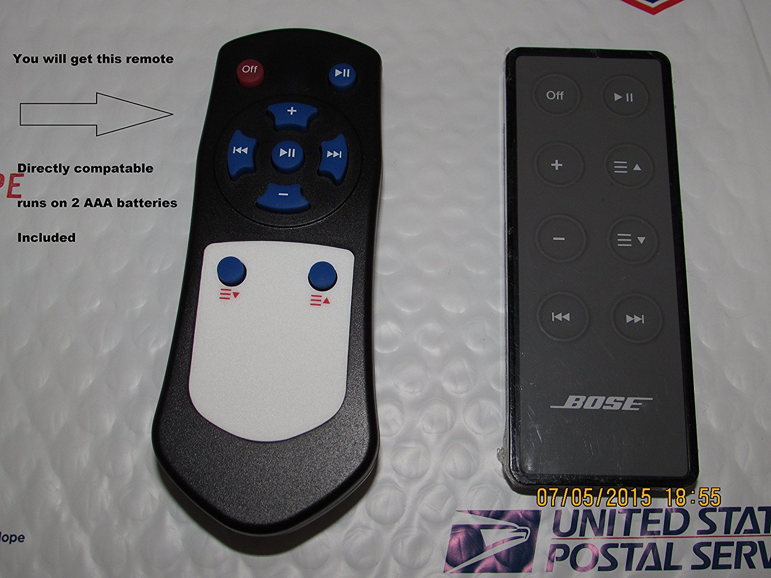 Replacement Remote for the Bose sounddock series II , III & portable