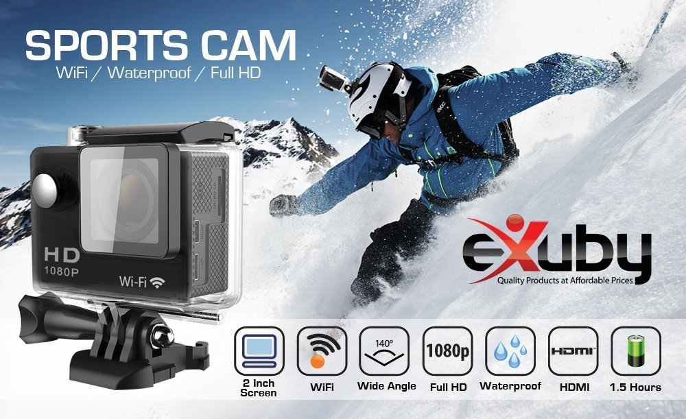 Best Waterproof Action Camera with 32 GB Micro SD HC Memory Card Large