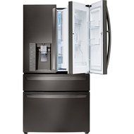 LG LMXS30776D 36" Black Diamond Series 30 Cu. Ft. French Door Refrigerator with CustomChill Drawer, Slim SpacePlus... N2