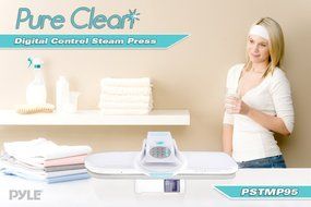 Pyle PSTMP95 Pure Clean Digital Control Table Top Steam Press with Steam Burst Function, Large Ironing Surface... N2
