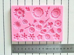 WilsonBaking Love Collection - Flower Field Decor Mold Decorations Silicone Mold Silicone Fondant Lace Molds -...