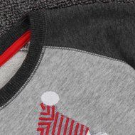 AutumnFall Cute Boy Santa Claus Winter Tops Outwear Pullover Sweatshirt (5T, Gray) N2