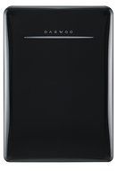 Daewoo Retro Compact Refrigerator 2.8 Cu Ft, Piano Black N7