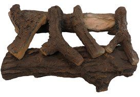 Moda Flame 22&quot; Oak Ceramic Fireplace Gas Logs - 6 Piece N2