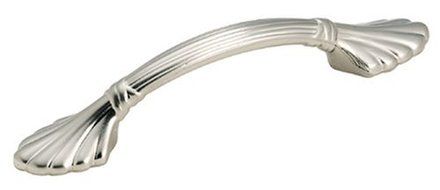 Amerock BP1333G9 Natural Elegance Shell Pull, Sterling Nickel, 3-Inch Center-to-Center by Amerock