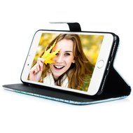 iPhone 7 Plus Case (5.5 inch) - Flip Stand Wallet Case PU Leather Shock-Absorption Soft TPU Inner Bumper Cute... N14