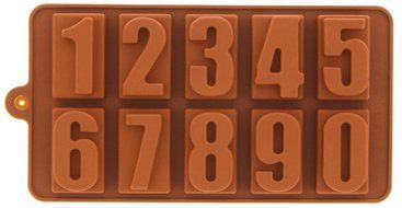 Yunko Alphanumeric Number and Alphabet Ice Cube Silicone Mold Chocolate Candy Mold Fondant Cake Decorating Mold... N3
