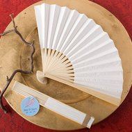 Fashioncraft 6204 Elegant White Folding Fans, White N2